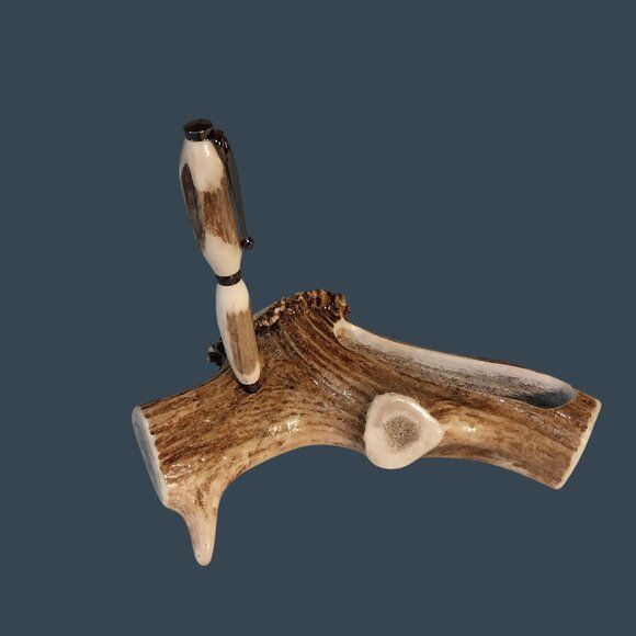 Other - Elk Antler Business Card And Pen Holder Deer Shed Antlers Horns